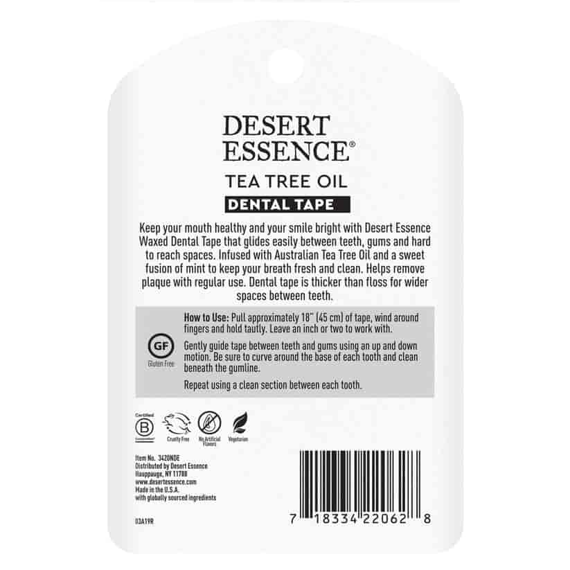 Desert Essence Tea Tree oil Dental Tape 27,4m Desert Essence Tea Tree oil Dental Tape 27,4m