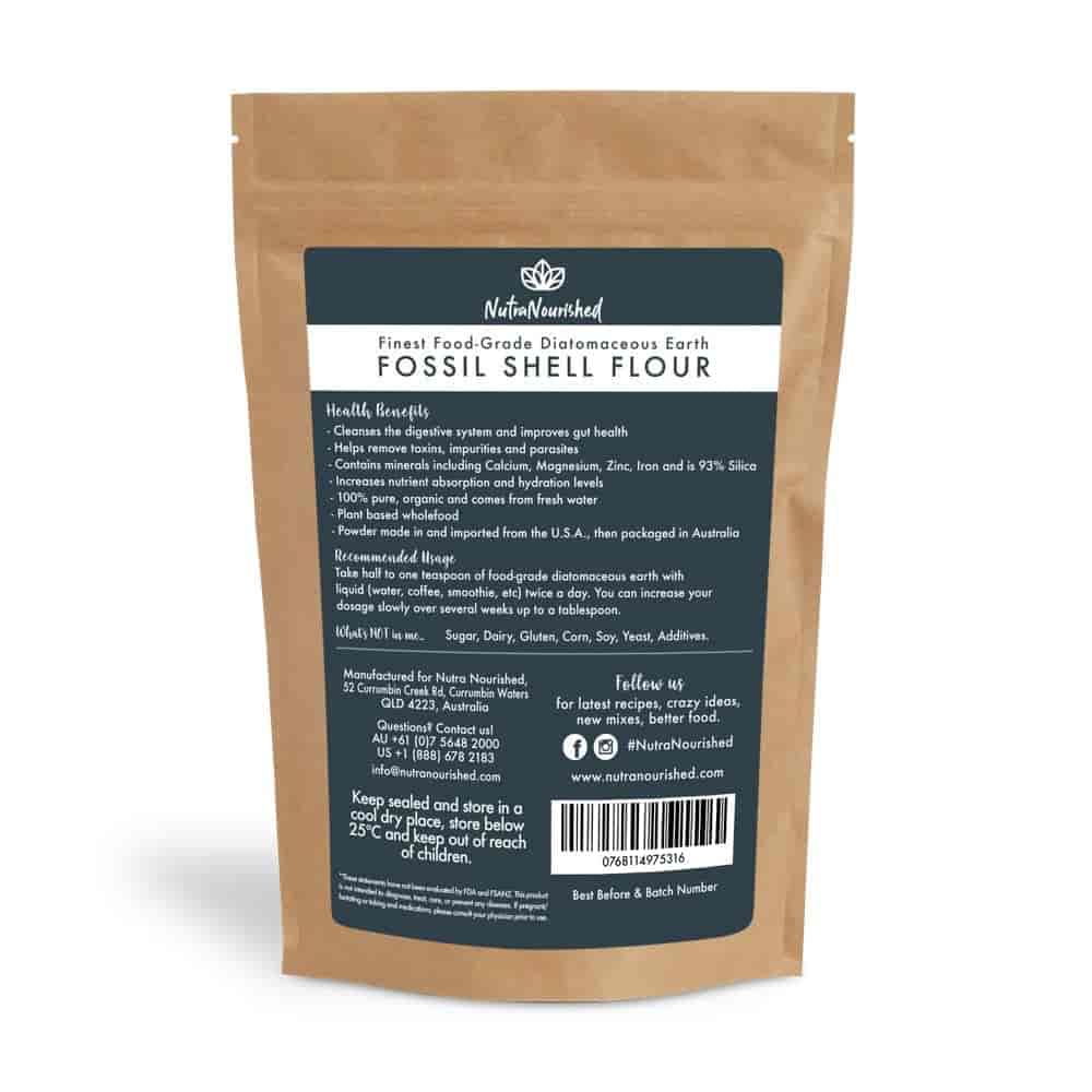 Nutra Nourished Diatomaceous Earth Fossil Shell Flour 250g Nutra Nourished Diatomaceous Earth Fossil Shell Flour 250g
