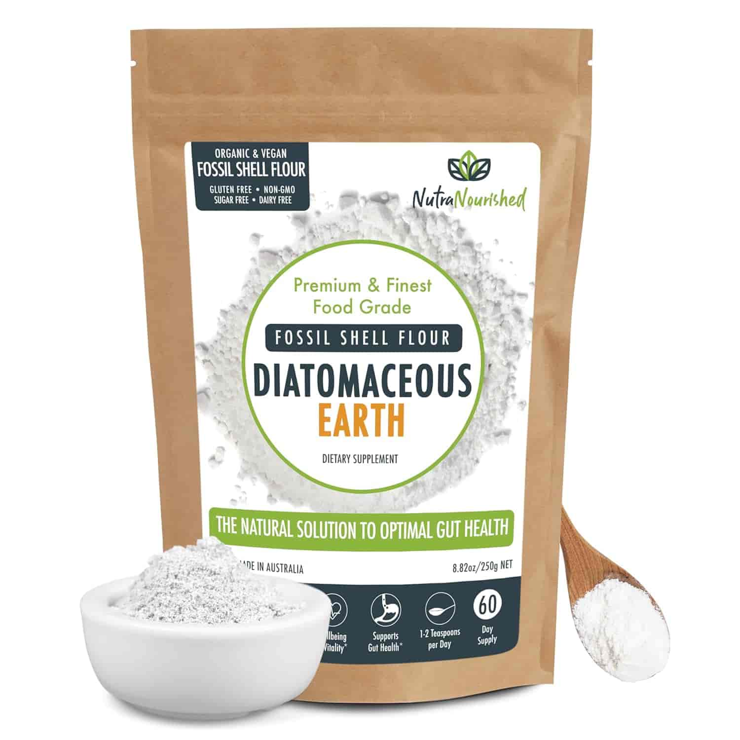 Nutra Nourished Diatomaceous Earth Fossil Shell Flour 250g Nutra Nourished Diatomaceous Earth Fossil Shell Flour 250g