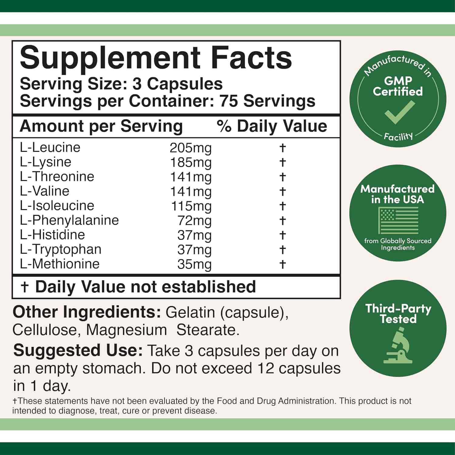 Double Wood Essential Amino Acids 225kap Double Wood Essential Amino Acids 225kap