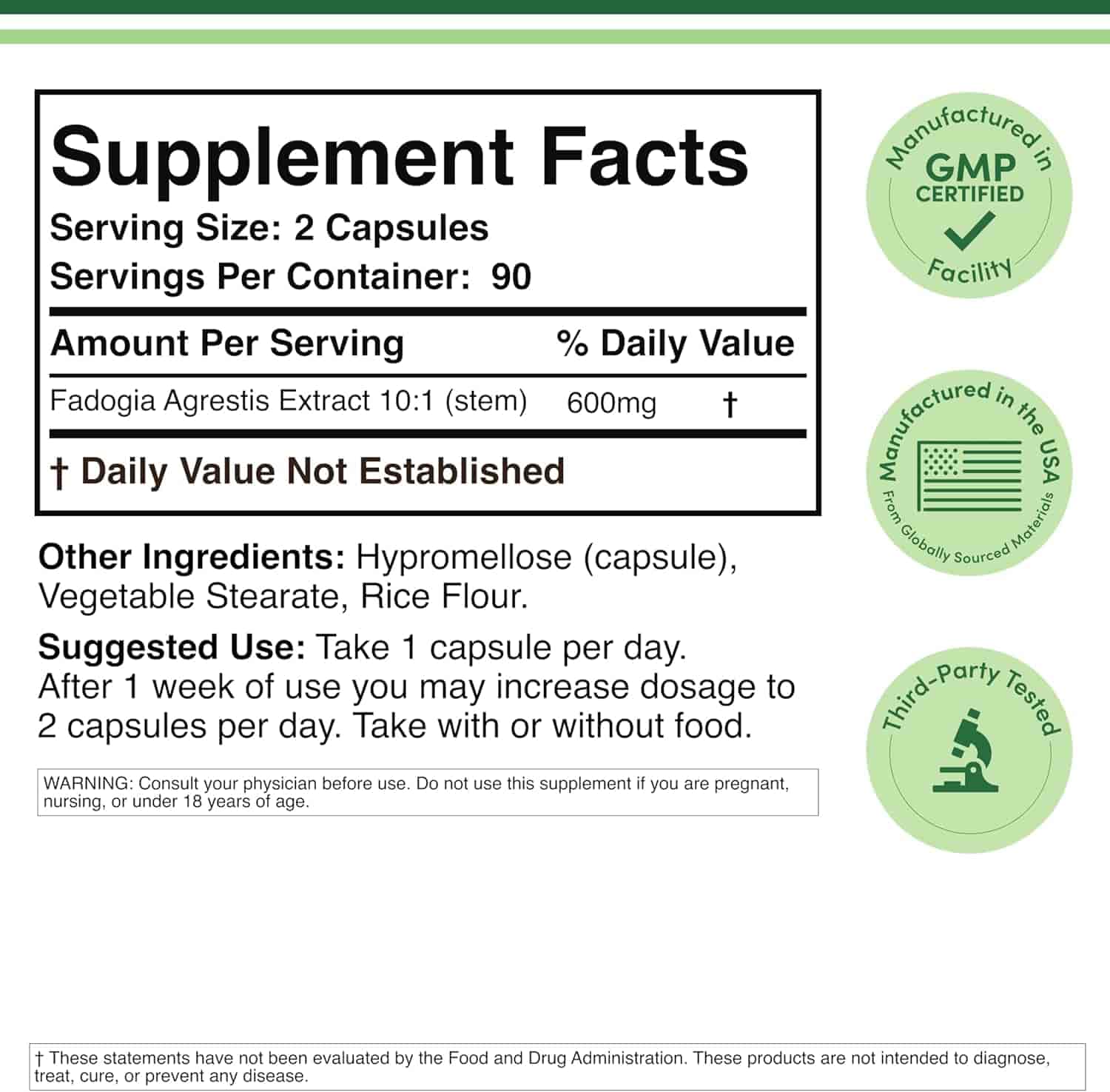 Double Wood Fadogia Agrestis 300mg, 180kap Double Wood Fadogia Agrestis 300mg, 180kap