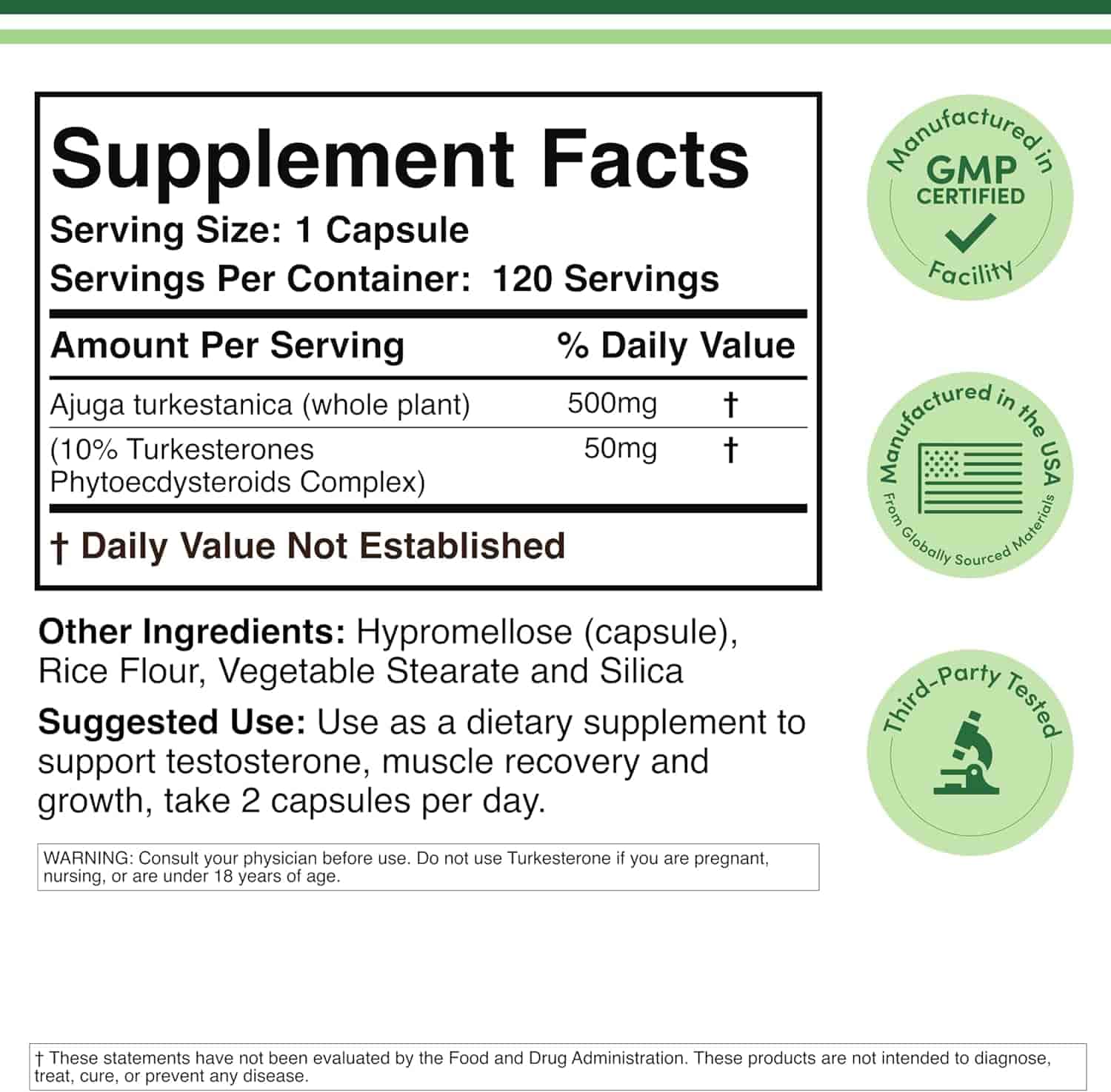 Double Wood Turkesteron 250mg, 120kap Double Wood Turkesteron 250mg, 120kap