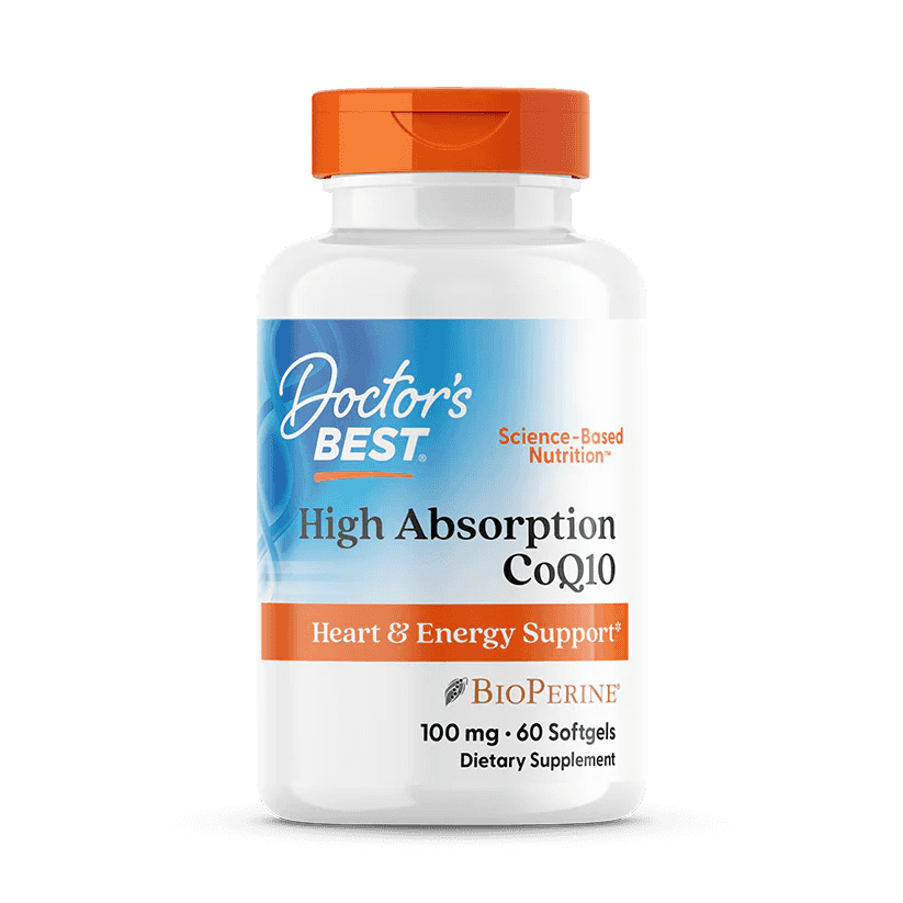 Dr. Best High Absorption CoQ10 with BioPerine, 100 mg, 60 Softgels Dr. Best High Absorption CoQ10 with BioPerine, 100 mg, 60 Softgels