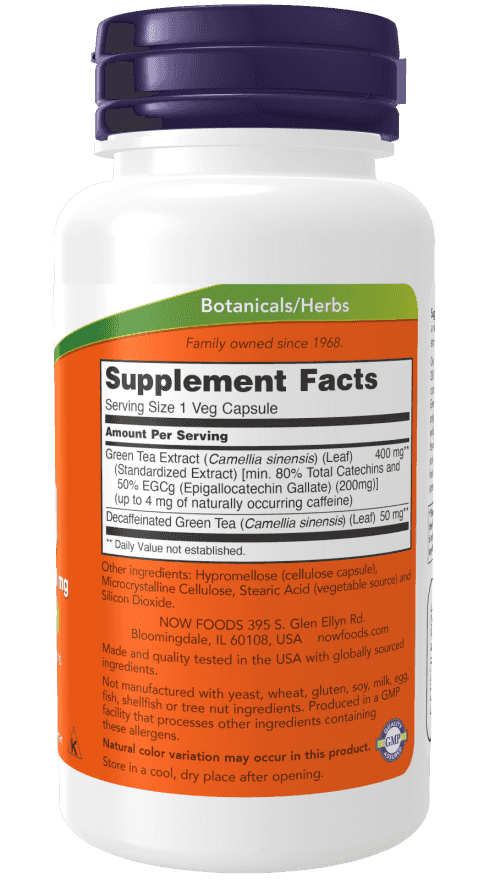 Now EGCg Green Tea Extract 400 mg 90 kap Now EGCg Green Tea Extract 400 mg 90 kap
