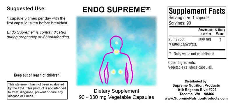 Endo Supreme 260 mg 90 kapslar Endo Supreme 260 mg 90 kapslar