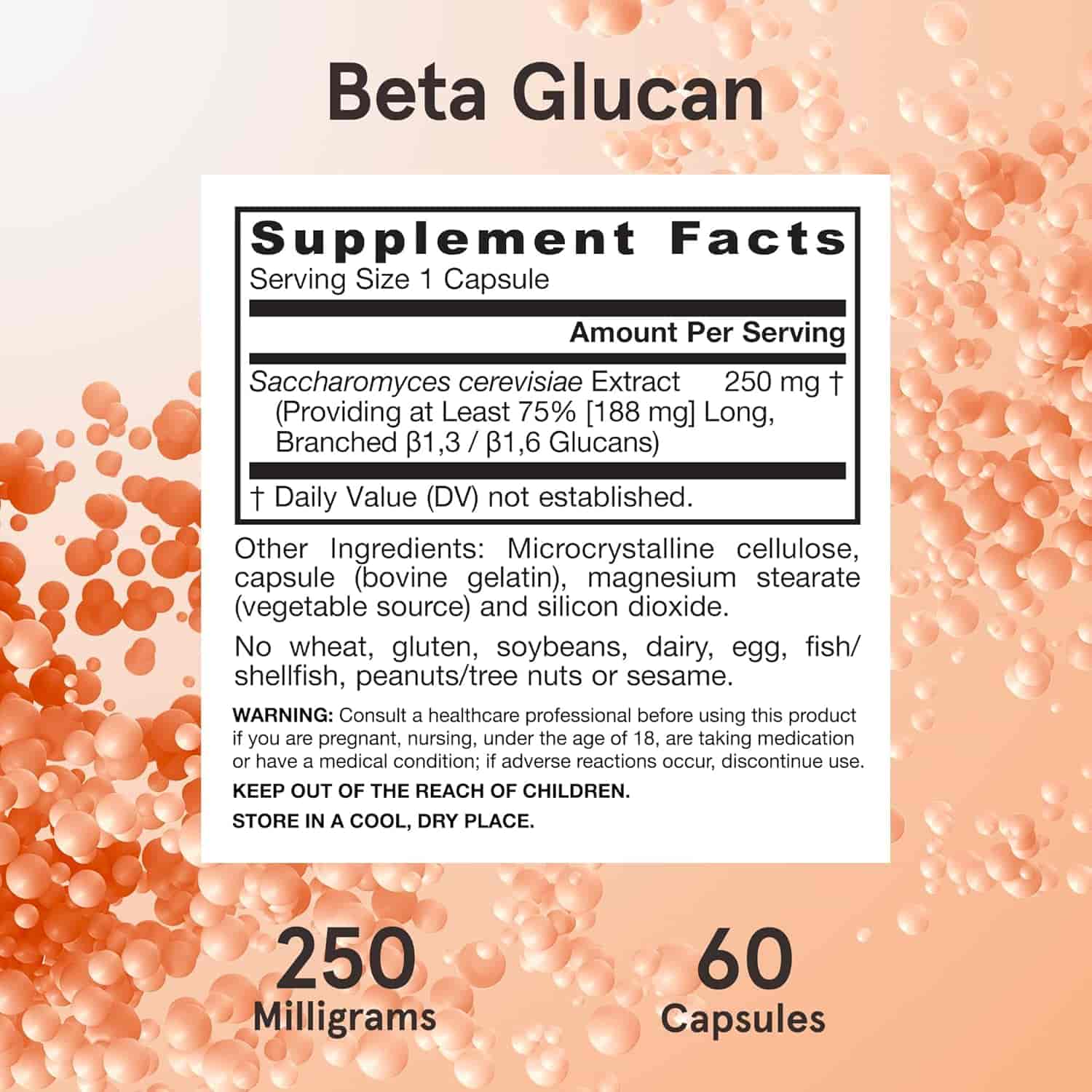 Jarrow Formulas Beta Glucan 250mg 60 kap Jarrow Formulas Beta Glucan 250mg 60 kap
