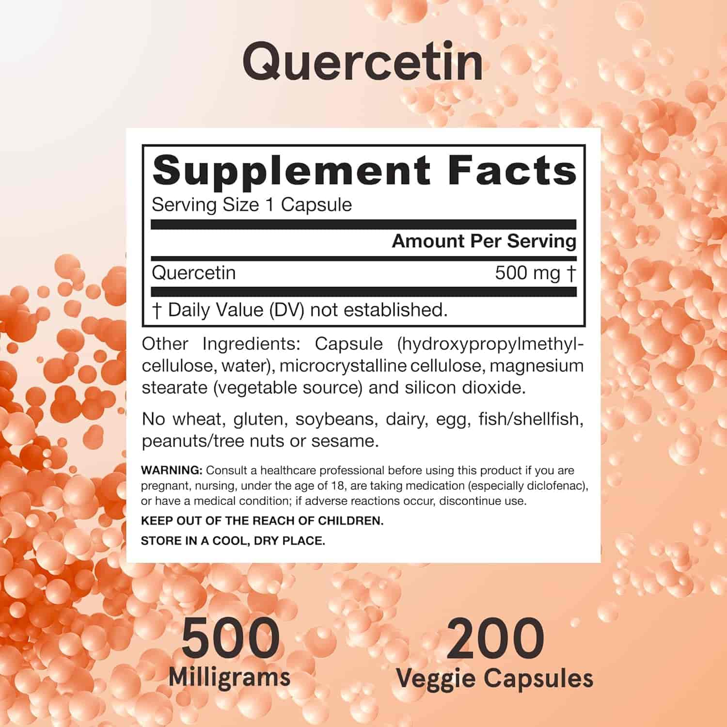 Jarrow Formulas Quercetin 500 mg 100 kap Jarrow Formulas Quercetin 500 mg 100 kap