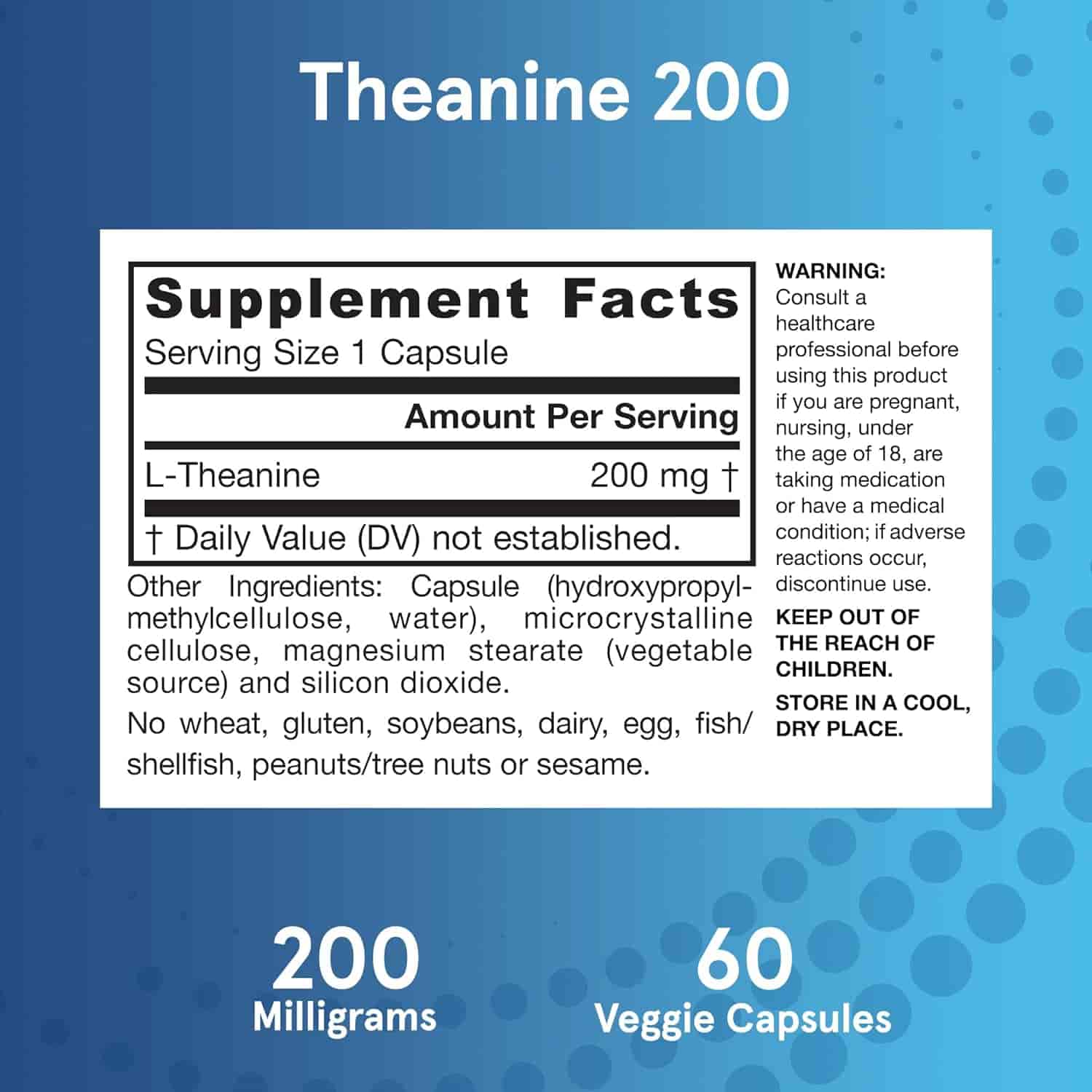 Jarrow Formulas Theanine teanin 200mg 60 Kaplsar Jarrow Formulas Theanine teanin 200mg 60 Kaplsar