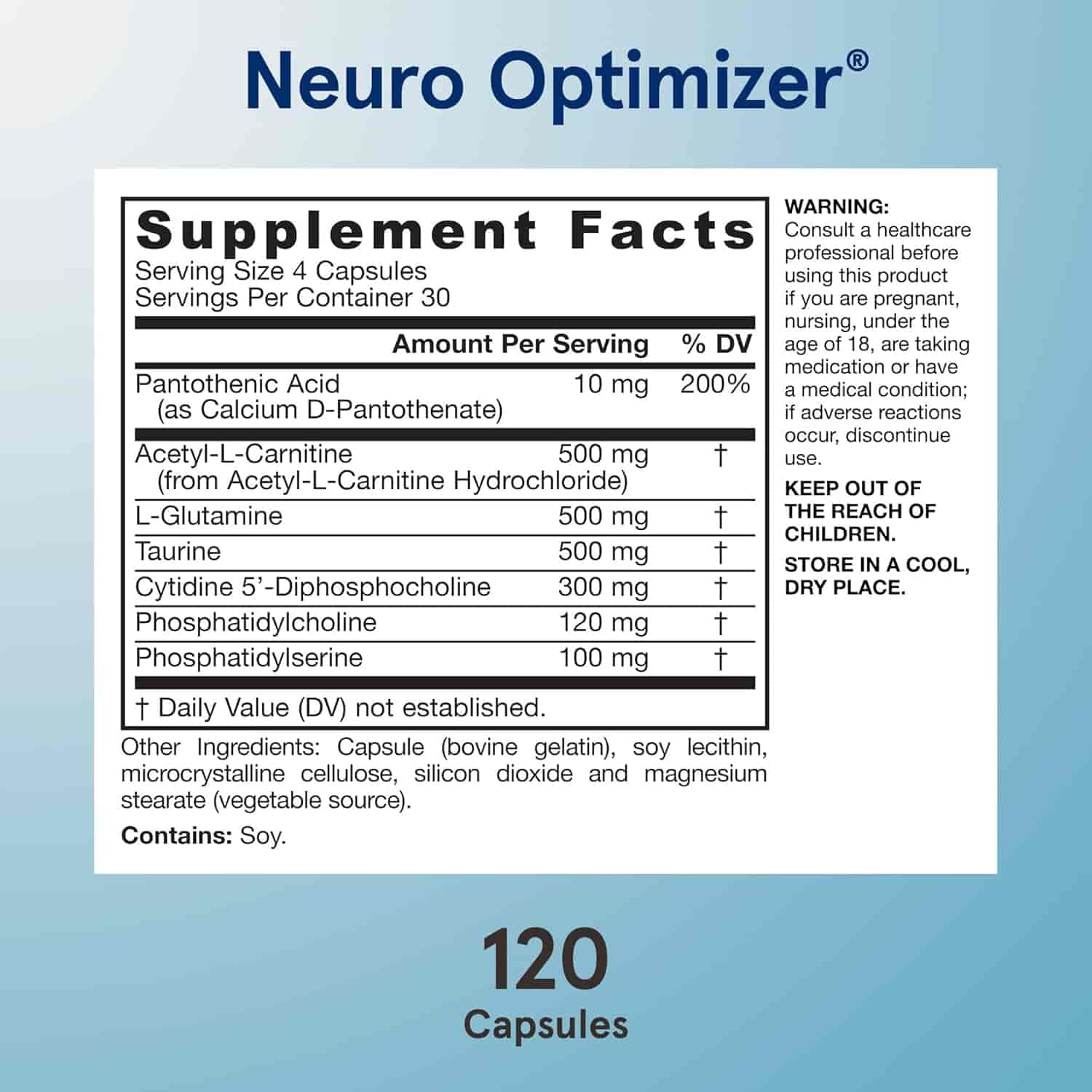 Jarrow Formulas Neuro Optimizer 120 Kapslar Jarrow Formulas Neuro Optimizer 120 Kapslar