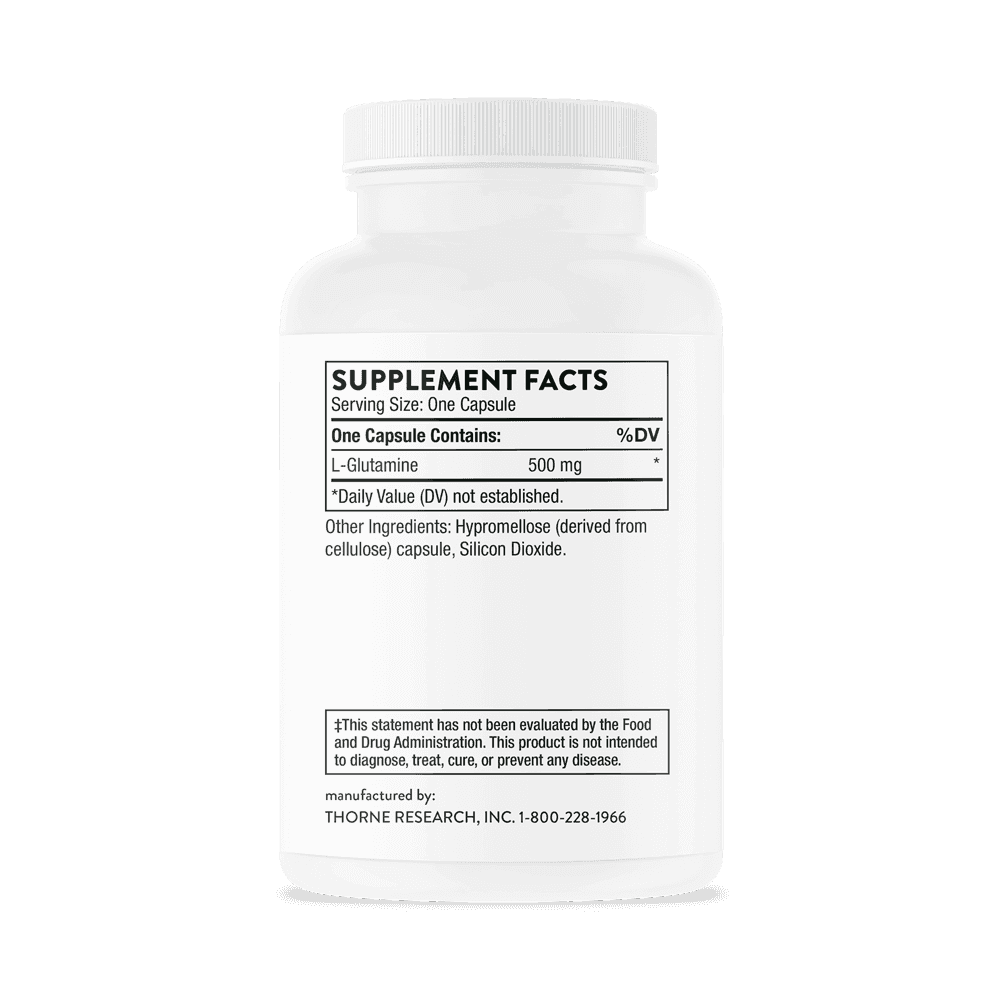 Thorne Research L-Glutamine 500 mg 90 kapslar Thorne Research L-Glutamine 500 mg 90 kapslar
