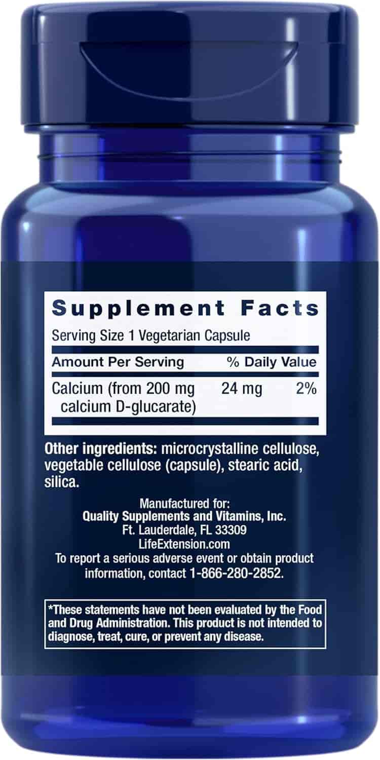 Life Extension Calcium D-glucarate 200 mg 60 Veg Kapslar Life Extension Calcium D-glucarate 200 mg 60 Veg Kapslar