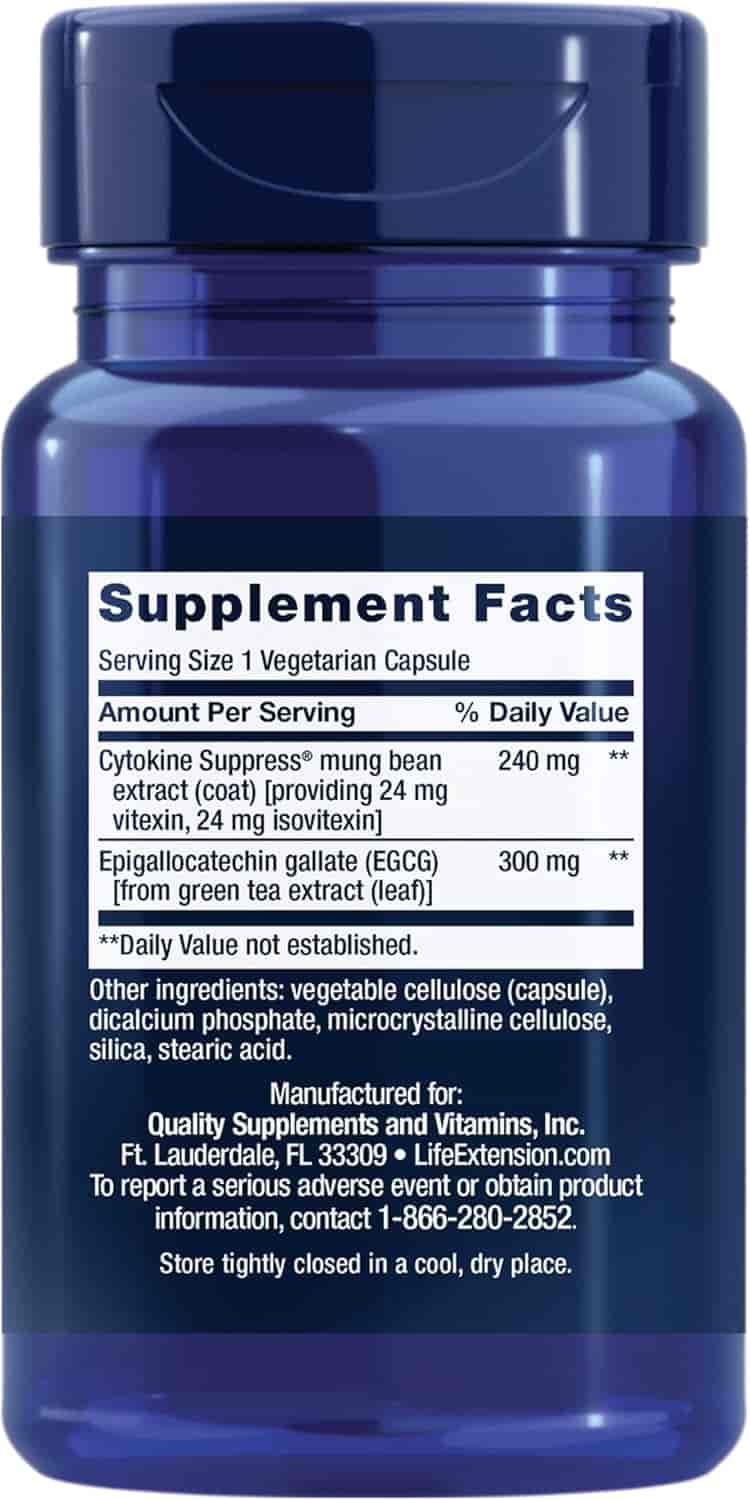Life Extension Cytokine Suppress With EGCG 30 Veg Kapslar Life Extension Cytokine Suppress With EGCG 30 Veg Kapslar