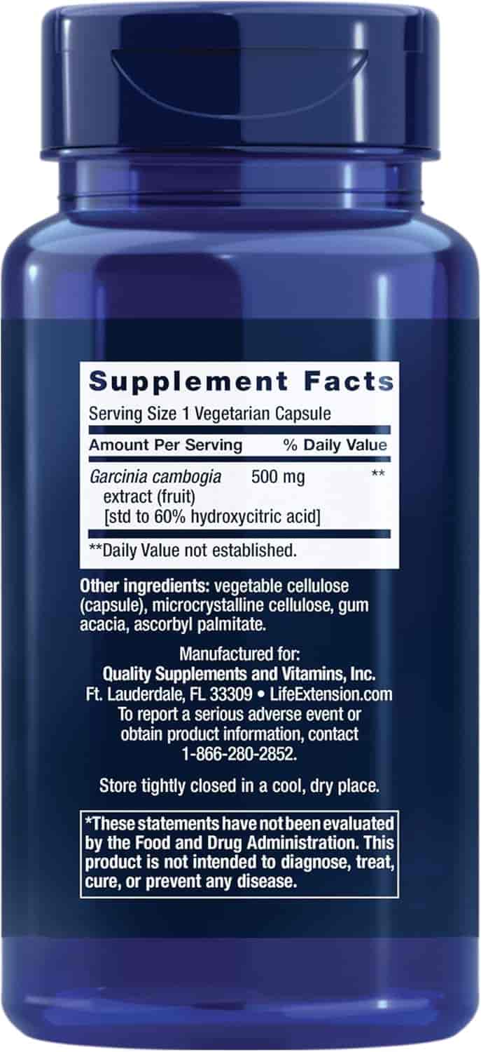 Life Extension Garcinia HCA 90 Veg Kapslar Life Extension Garcinia HCA 90 Veg Kapslar