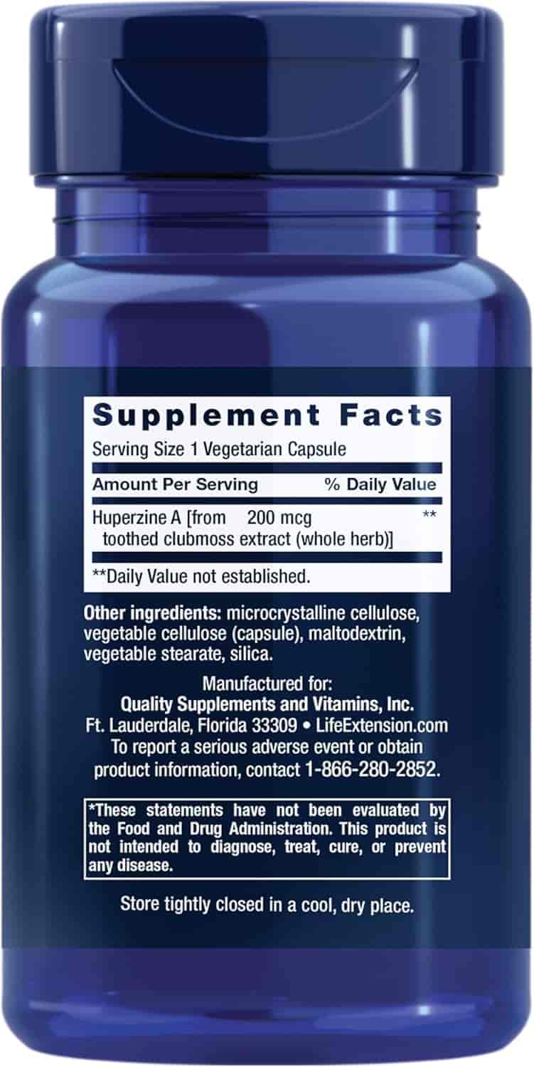 Life Extension Huperzine A 60 Kap Life Extension Huperzine A 60 Kap