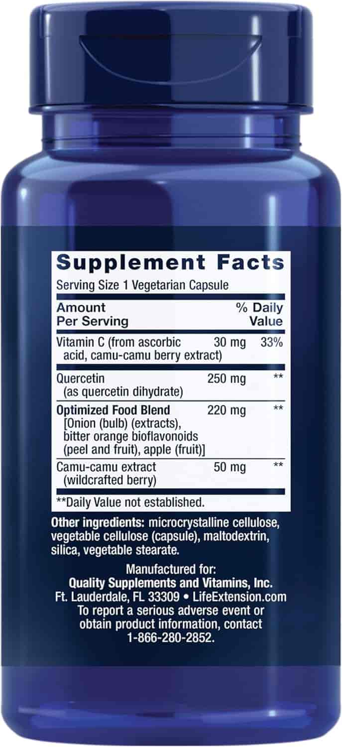 Life Extension Optimized Quercetin 250 mg 60 Veg Kapslar Life Extension Optimized Quercetin 250 mg 60 Veg Kapslar