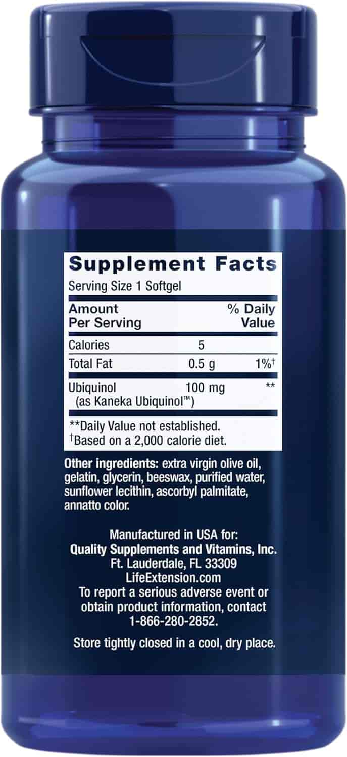 Life Extension Super Ubiquinol Coq10 100mg 60 Softgels Life Extension Super Ubiquinol Coq10 100mg 60 Softgels