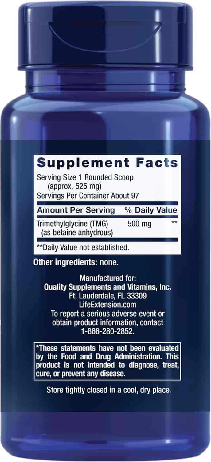 Life Extension TMG Pulver 500mg 50g Life Extension TMG Pulver 500mg 50g