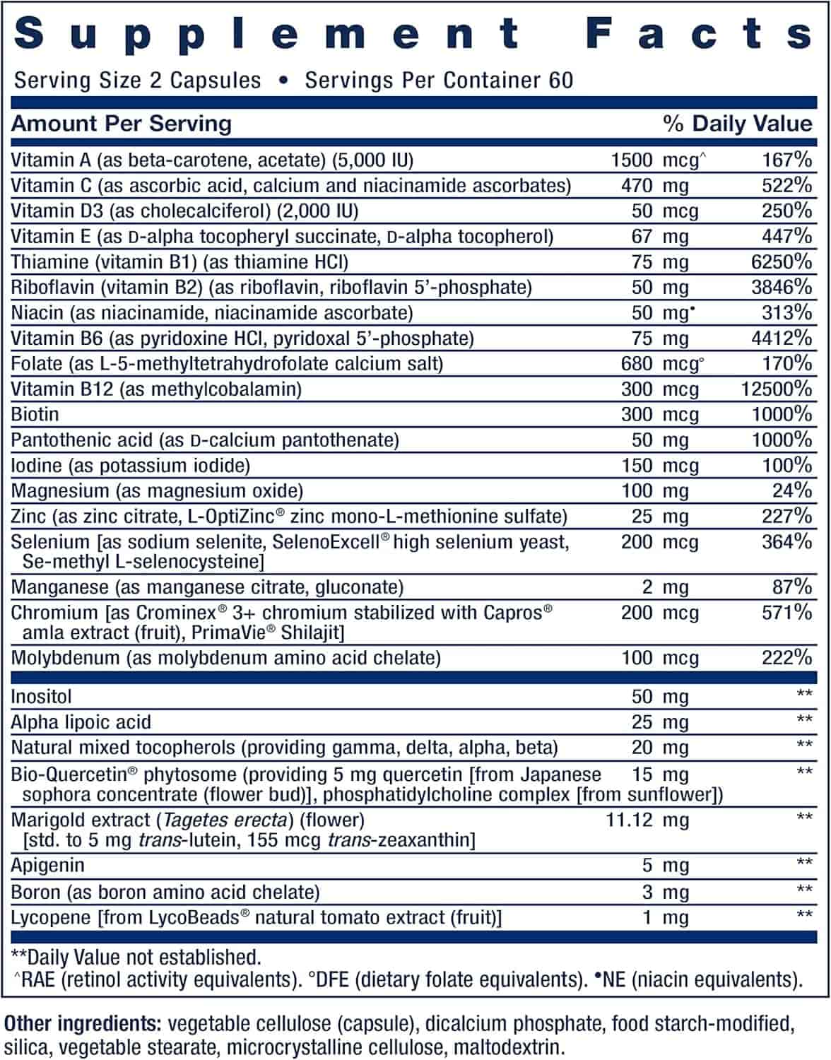 Life Extension Two-Per-Day Multivitamin 120 Kap Life Extension Two-Per-Day Multivitamin 120 Kap