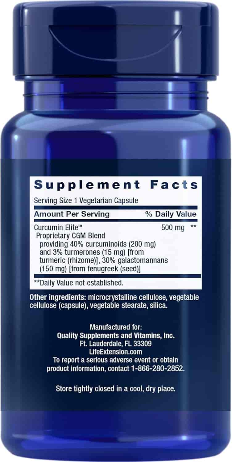 Life Extension Curcumin Elite Tumeric Extract 60 Veg Kapslar Life Extension Curcumin Elite Tumeric Extract 60 Veg Kapslar