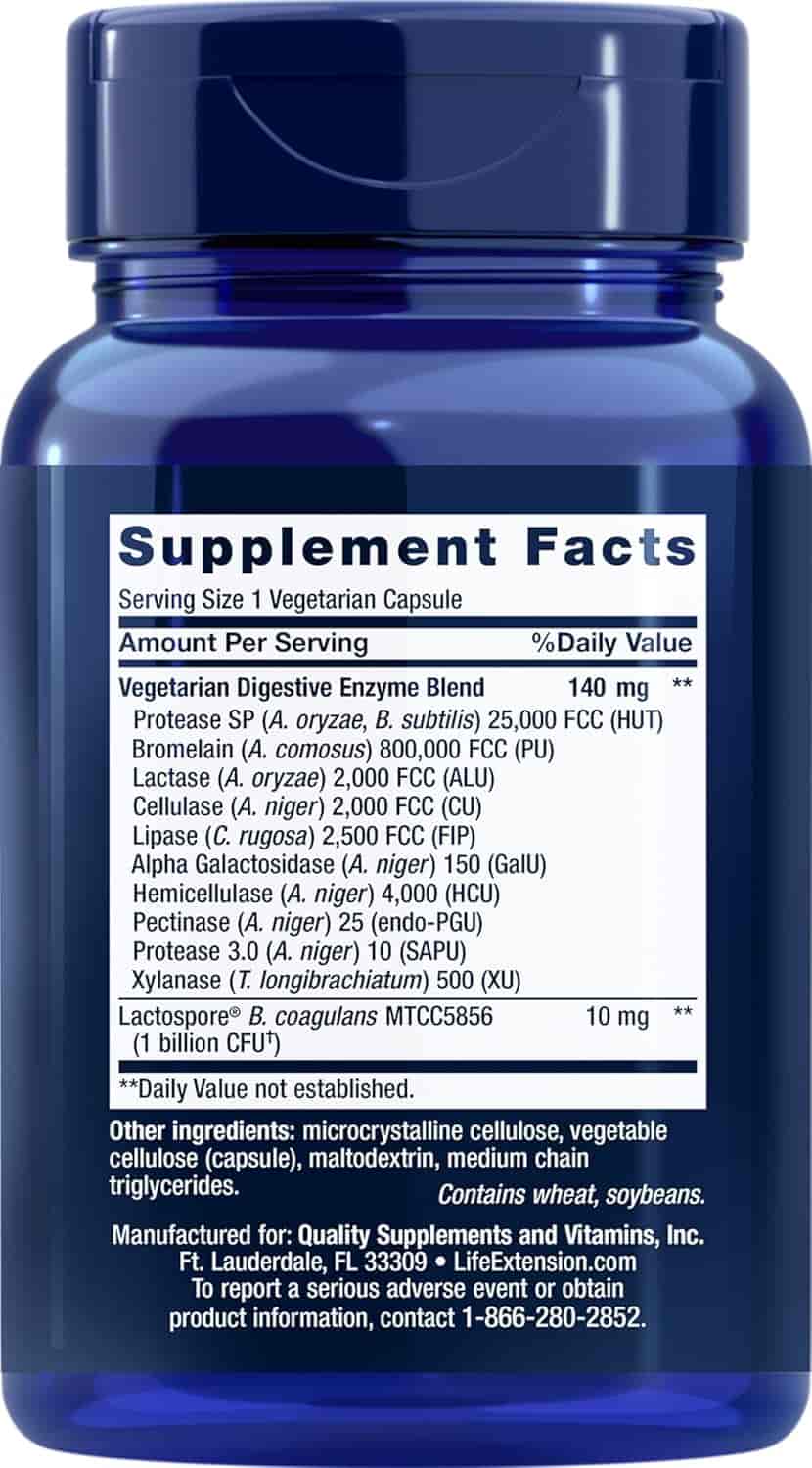 Life Extension Enhanced Super Digestive Enzymes & Probiotics 60 Veg Kapslar Life Extension Enhanced Super Digestive Enzymes & Probiotics 60 Veg Kapslar