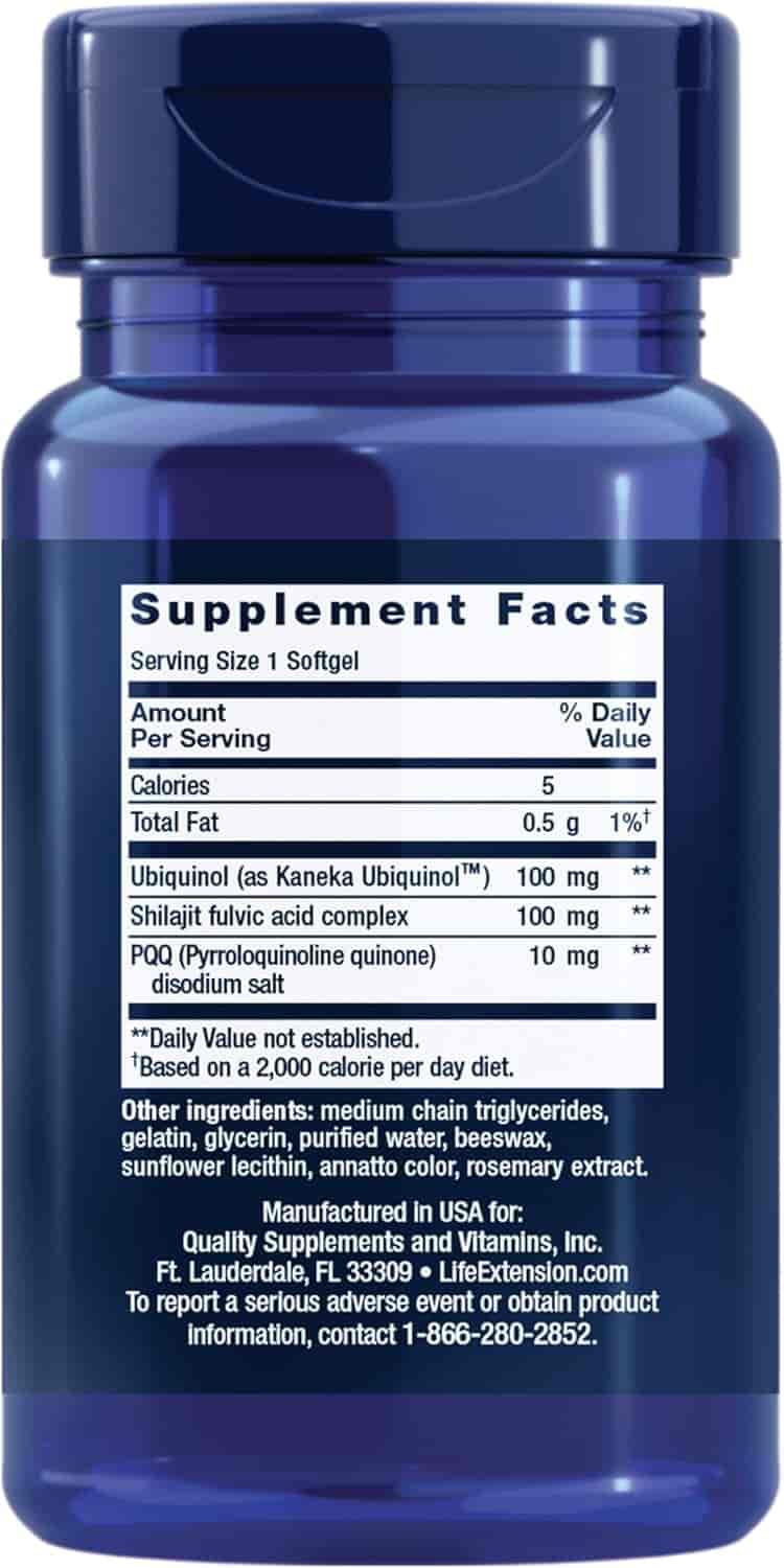 Life Extension Super Ubiquinol CoQ10 with PQQ® 100mg 30 Softgels Life Extension Super Ubiquinol CoQ10 with PQQ® 100mg 30 Softgels