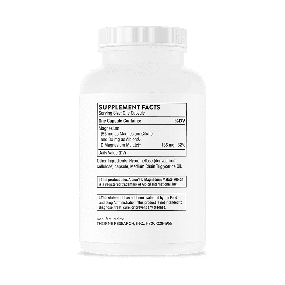 Thorne Research Magnesium Citramat 90 kapslar Thorne Research Magnesium Citramat 90 kapslar