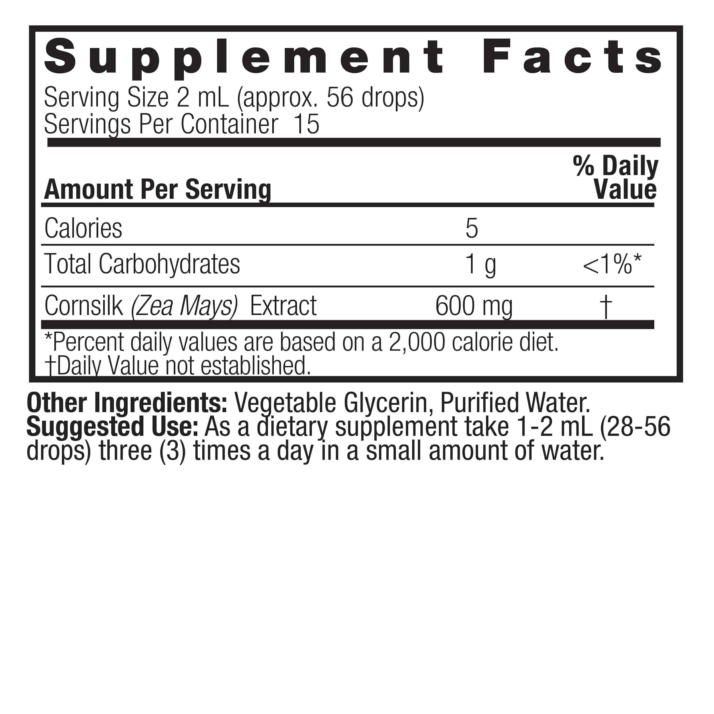 Natures Answer Cornsilk Extrakt, Majssilke 30 ml Natures Answer Cornsilk Extrakt, Majssilke 30 ml