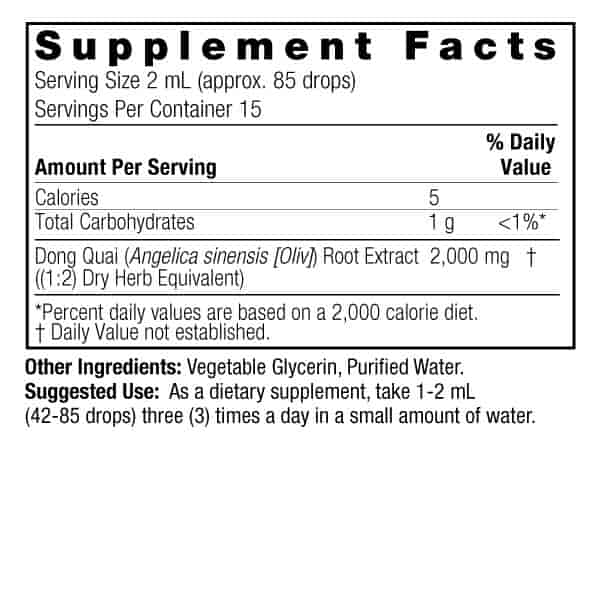 Natures Answer Dong Quai Root Extrakt 30ml Natures Answer Dong Quai Root Extrakt 30ml