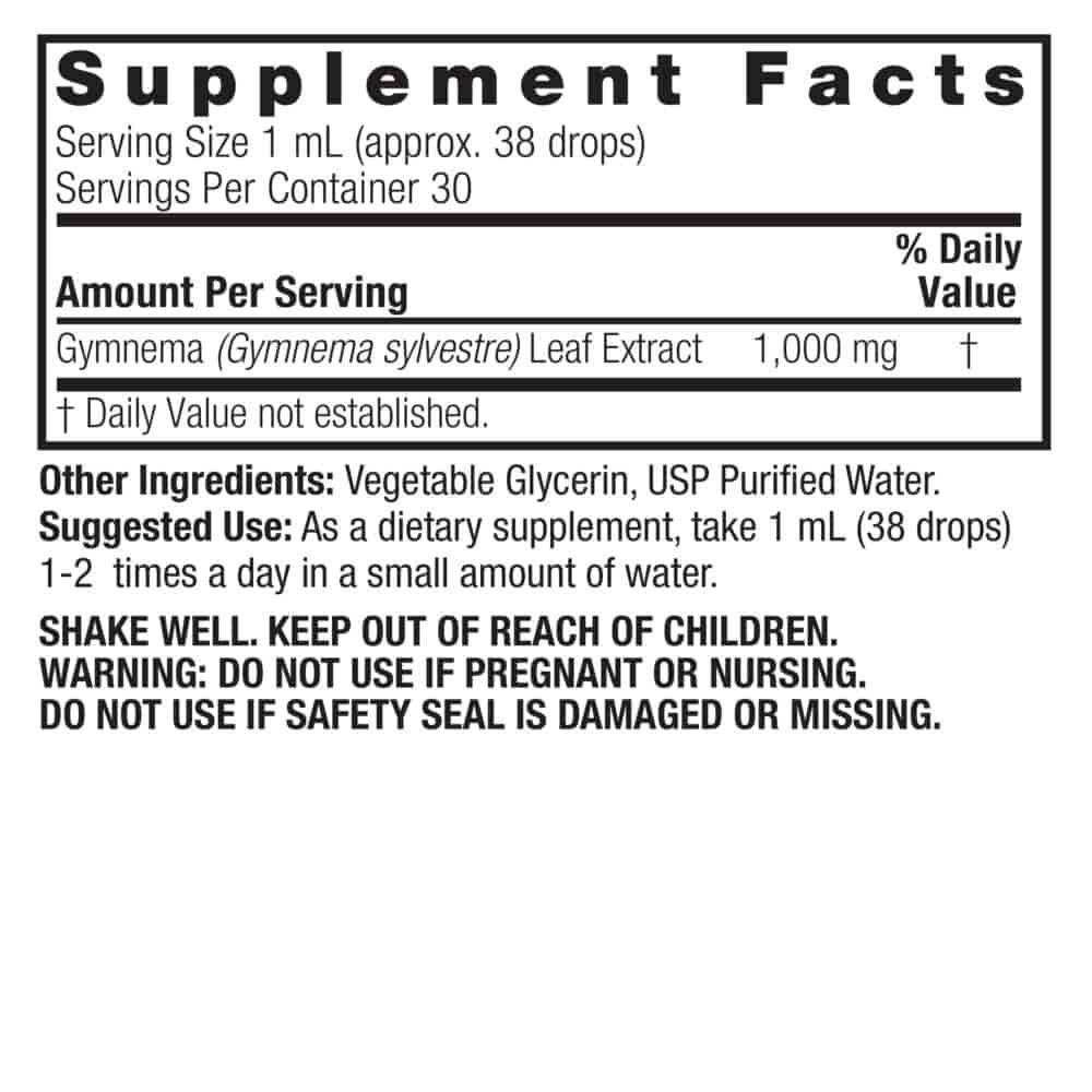 Natures Answer Gymnema Leaf Extract 30ml Natures Answer Gymnema Leaf Extract 30ml