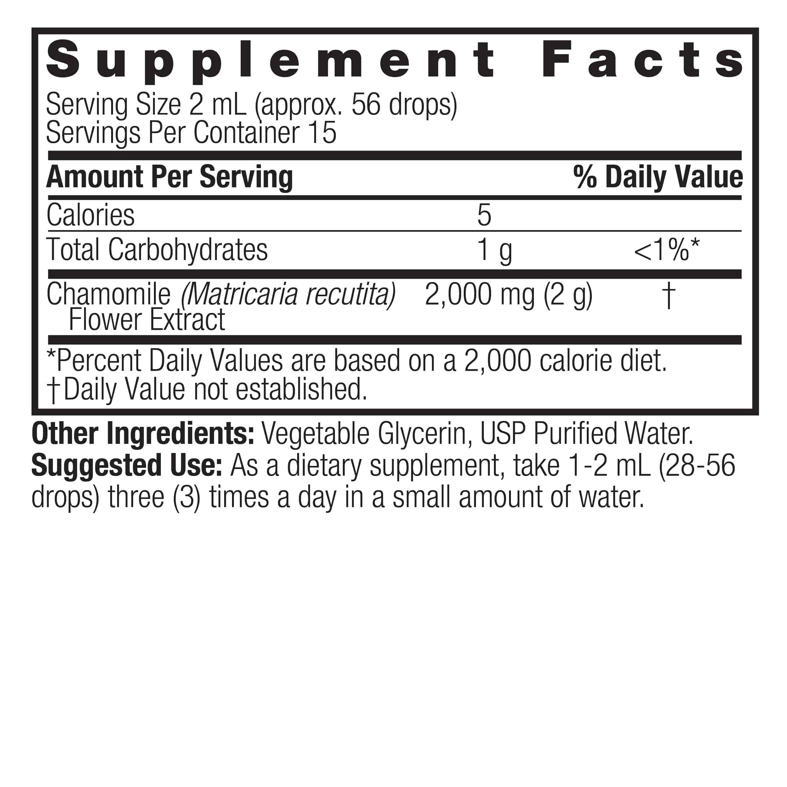 Natures Answer Chamomile Extract, Kamomill 30ml Natures Answer Chamomile Extract, Kamomill 30ml