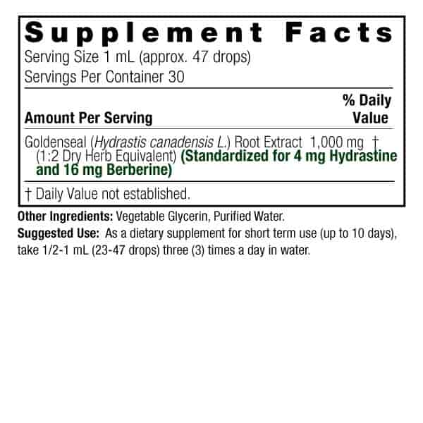 Natures Answer Goldenseal Root, Kanadensisk Gulrot 30ml Natures Answer Goldenseal Root, Kanadensisk Gulrot 30ml