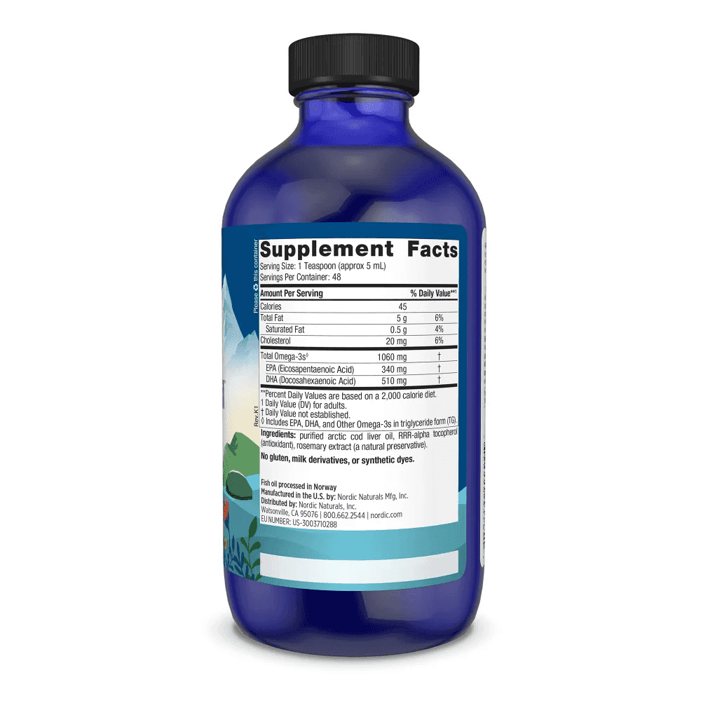 Nordic Naturals Arctic Cod Liver Oil (Citronsmak) 237ml Nordic Naturals Arctic Cod Liver Oil (Citronsmak) 237ml