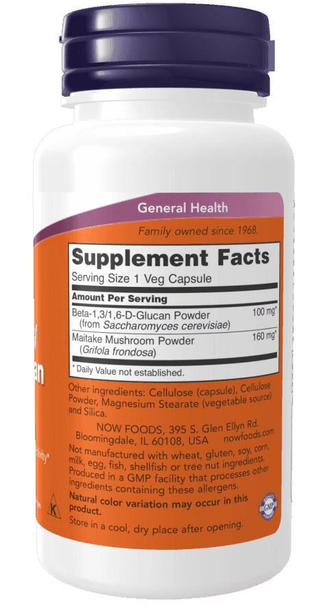 Now Beta 1,3/1,6- D -Glucan 100 mg 90 Veg Kapslar Now Beta 1,3/1,6- D -Glucan 100 mg 90 Veg Kapslar