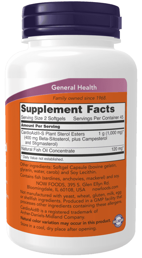 Now Beta-Sitosterol Plant Sterols 90 Softgels Now Beta-Sitosterol Plant Sterols 90 Softgels