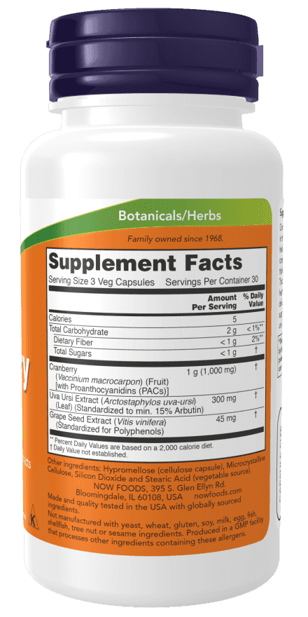 Now Cranberry with PACs 1000 mg, 90 Veg Kap Now Cranberry with PACs 1000 mg, 90 Veg Kap
