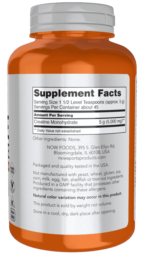 Now Creatine Monohydrate Powder, 227g Now Creatine Monohydrate Powder, 227g