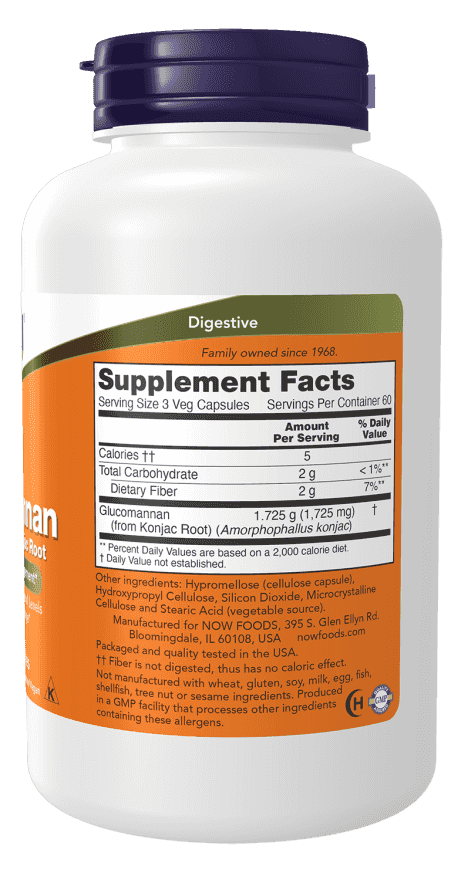 Now Glucomannan 575 mg, 180 kapslar Now Glucomannan 575 mg, 180 kapslar