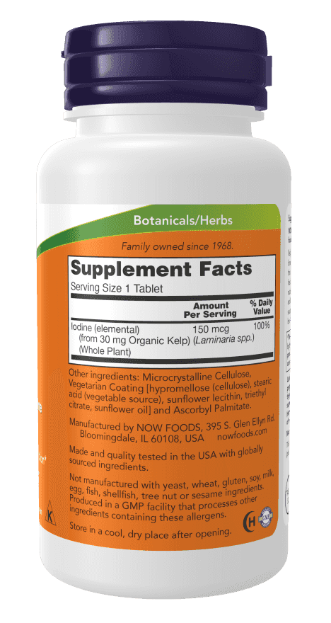 Now Kelp 150 mcg 200 Tabletter Now Kelp 150 mcg 200 Tabletter