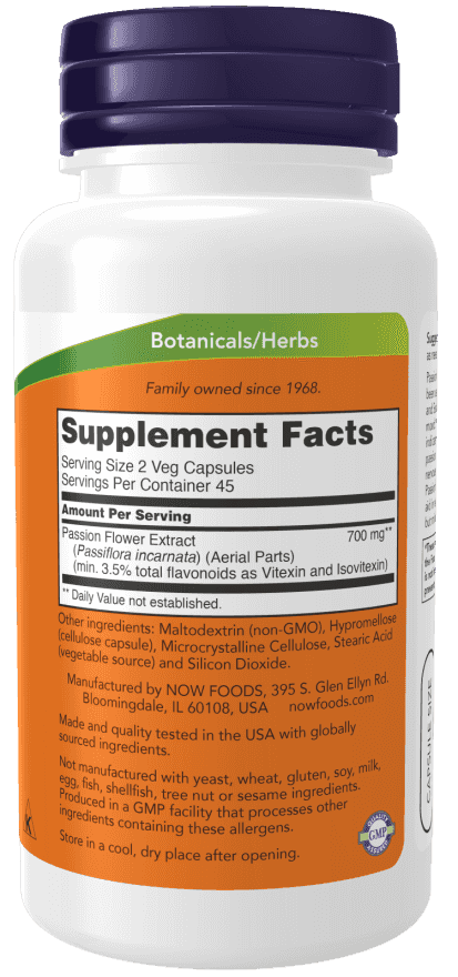 Now Passion Flower 350 mg 90 Veg Kapslar Now Passion Flower 350 mg 90 Veg Kapslar