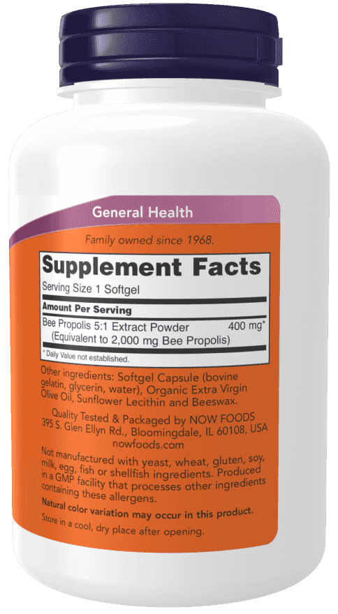 Now Propolis 2000mg 90 Softgels Now Propolis 2000mg 90 Softgels