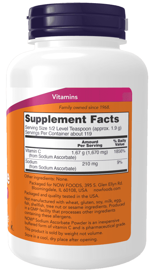 Now Sodium Ascorbate Buffered Vitamin C 227 g Now Sodium Ascorbate Buffered Vitamin C 227 g