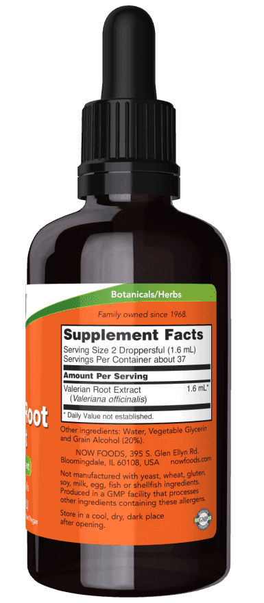 Now Valerian Root Extract 59 ml Now Valerian Root Extract 59 ml
