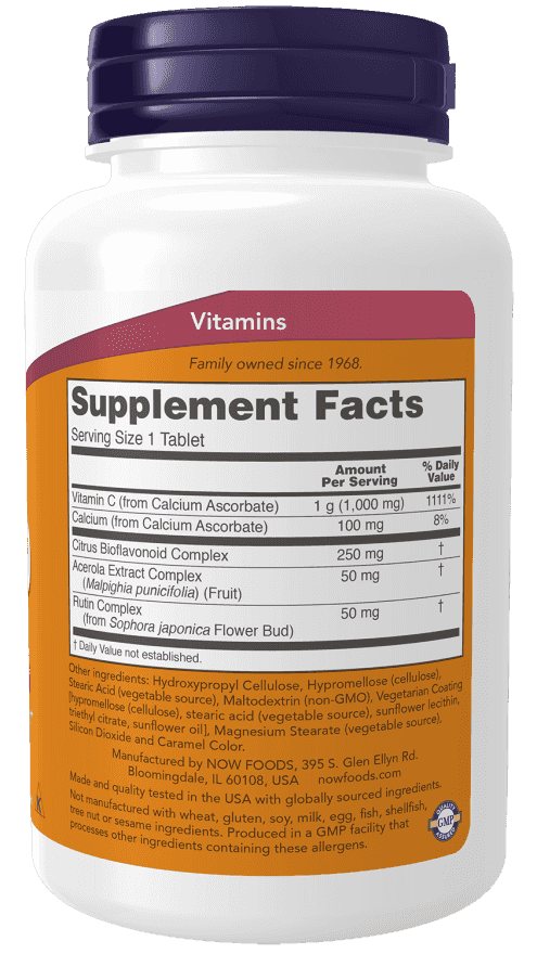 Now Vitamin C-1000 Complex Buffered 90 Tabletter Now Vitamin C-1000 Complex Buffered 90 Tabletter