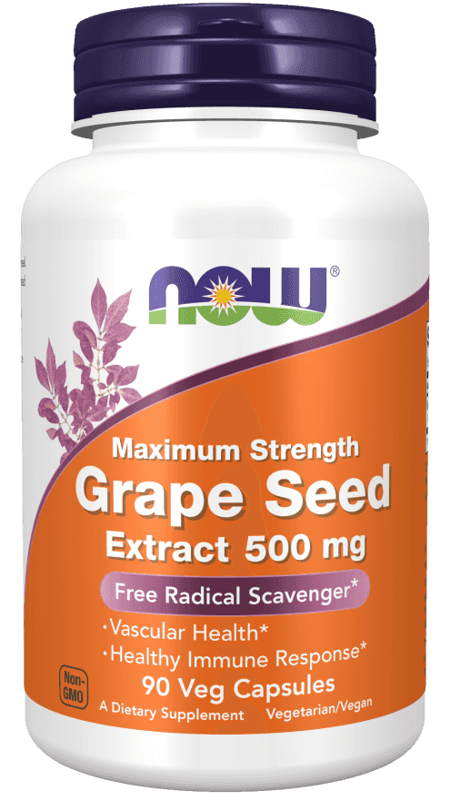Now Grape Seed 500mg 90 Veg Kapslar Now Grape Seed 500mg 90 Veg Kapslar