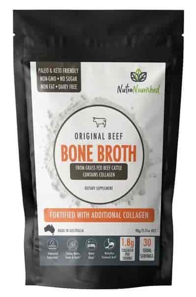 Nutra Nourished Grass Fed Beef Bone Broth 90g Nutra Nourished Grass Fed Beef Bone Broth 90g