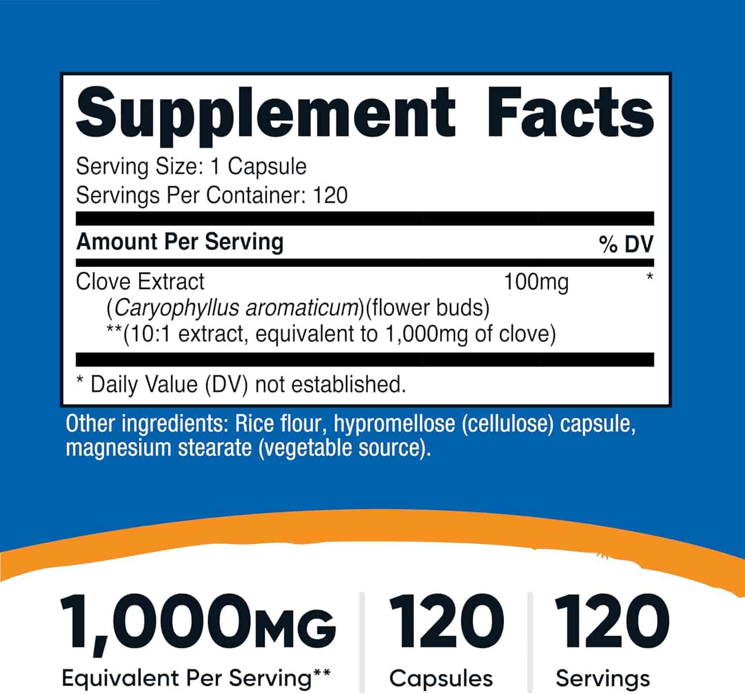 Nutricost Nejlika 10:1 Extrakt 1000mg 120Kap Nutricost Nejlika 10:1 Extrakt 1000mg 120Kap