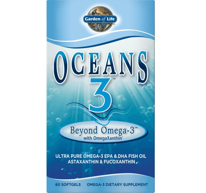 Garden of Life Oceans 3 Beyond Omega-3 with OmegaXanthin, 60 Softgels Garden of Life Oceans 3 Beyond Omega-3 with OmegaXanthin, 60 Softgels