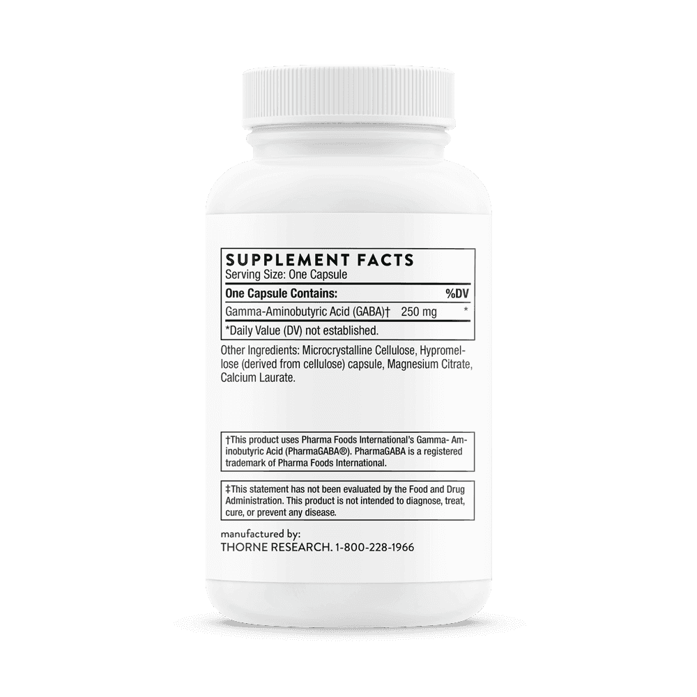 Thorne Research PharmaGABA 250 mg 60 kap Thorne Research PharmaGABA 250 mg 60 kap