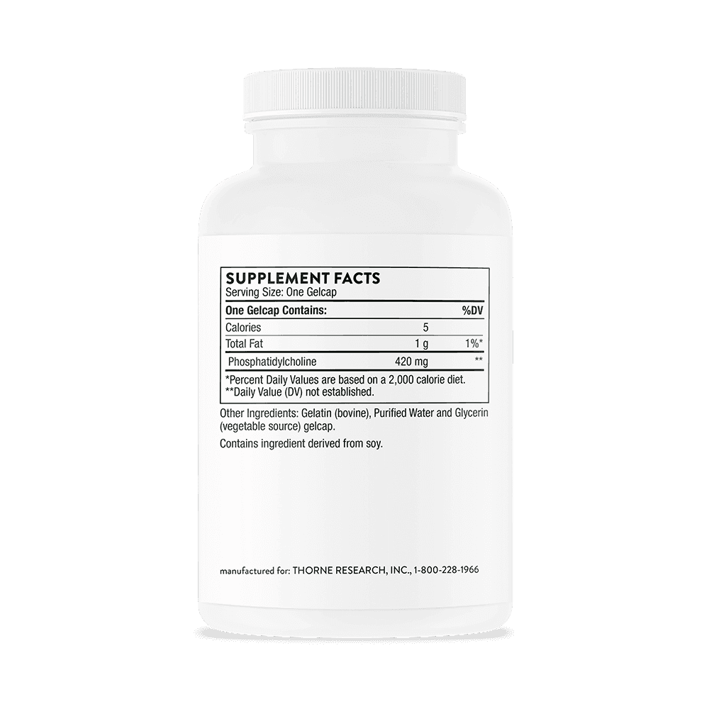 Thorne Research Phosphatidyl Choline 60kap Thorne Research Phosphatidyl Choline 60kap