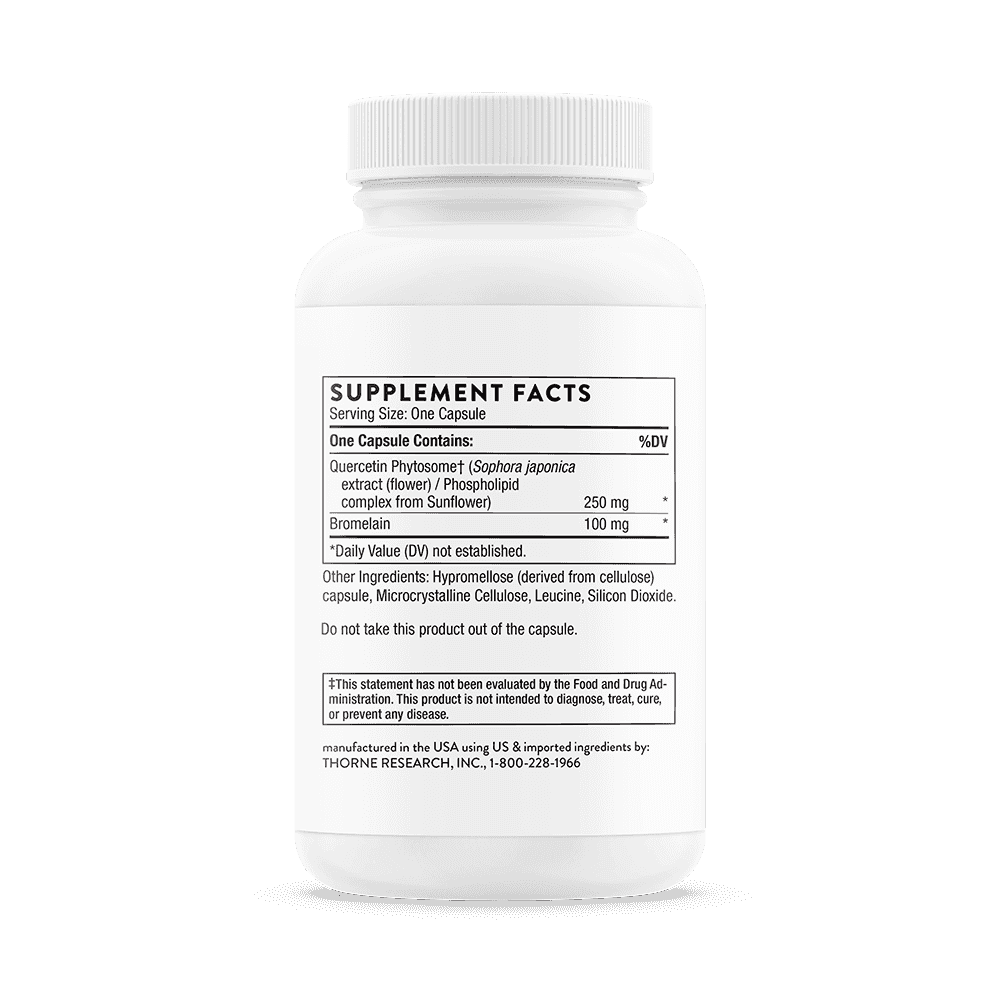 Thorne Research Quercetin Complex (Quercenase) 60 kapslar Thorne Research Quercetin Complex (Quercenase) 60 kapslar